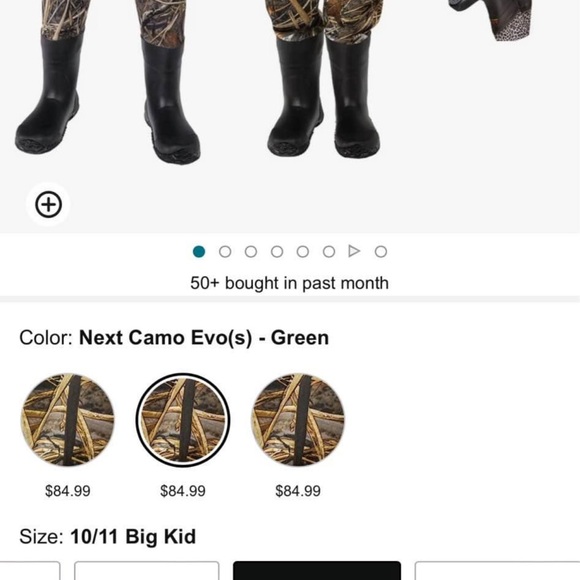 HISEA Kids Chest Waders with boot hanger for duck hunting Waterproof - Picture 6 of 6
